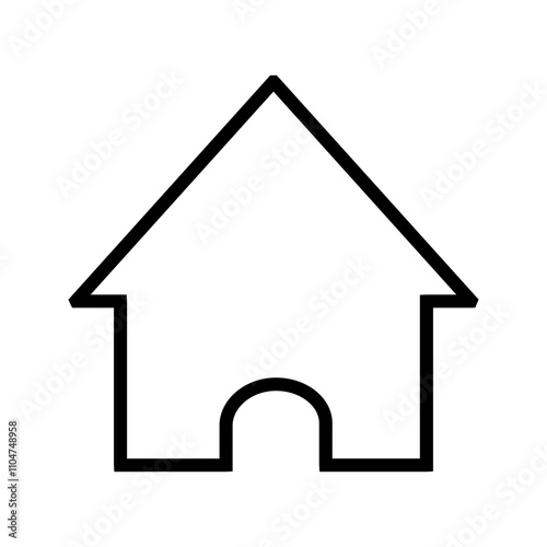 house icon black line white background