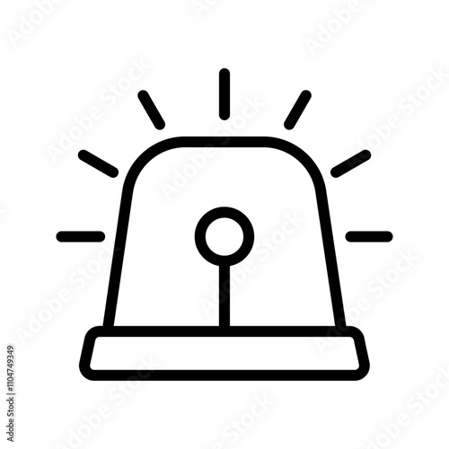 siren icon vector Emergency siren icon.Alarm siren icon.