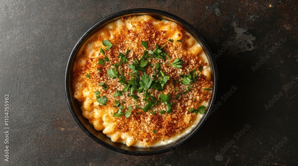 Creamy Macaroni and Cheese with Crispy Topping and Fresh Herbs Creamy Macaroni and Cheese with Crispy Topping and Fresh Herbs