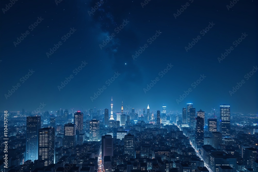 Obraz premium city at night