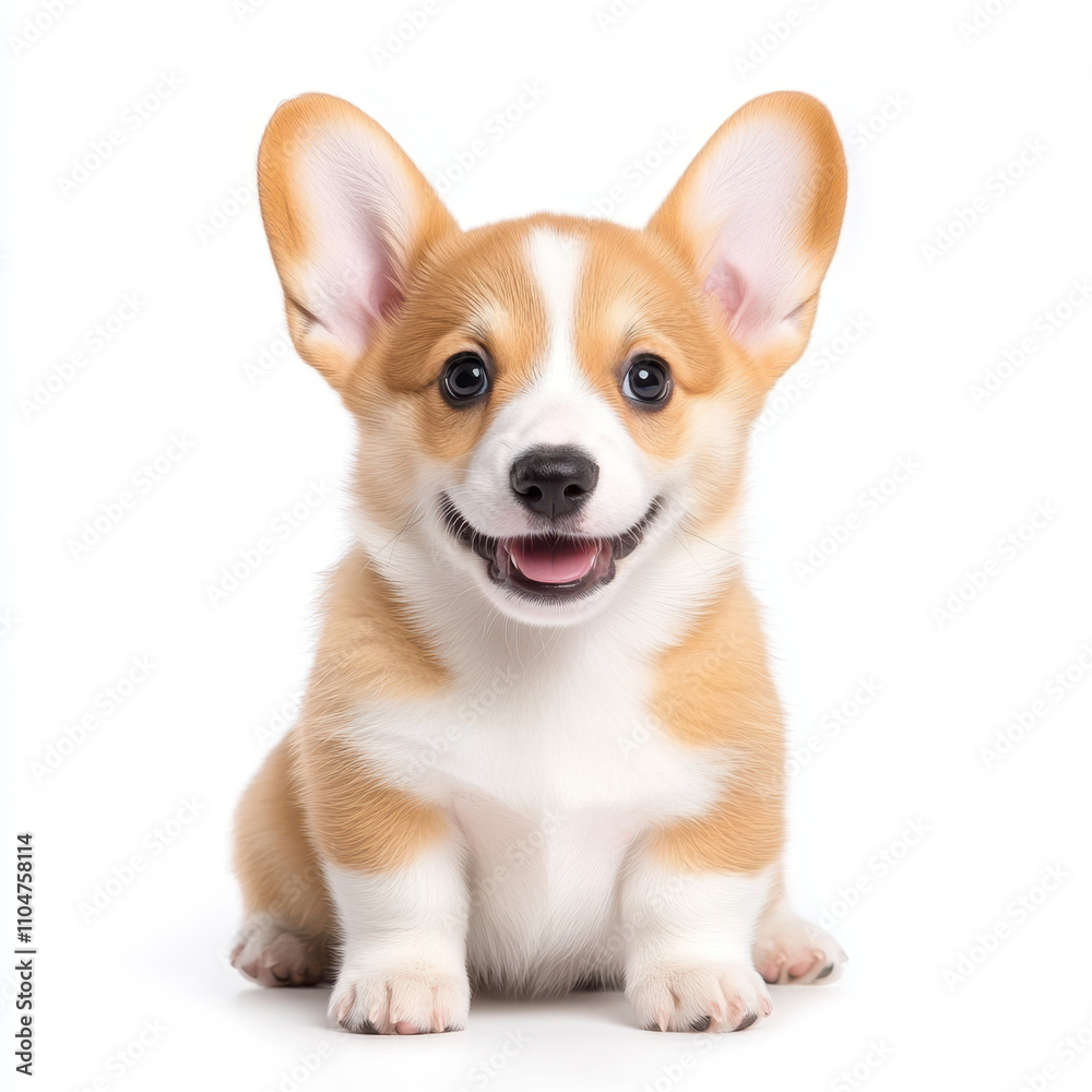 playful corgi puppy with perked ears and joyful expression, showcasing its adorable features and fluffy coat. This charming pet radiates happiness and curiosity playful corgi puppy with perked ears and joyful expression, showcasing its adorable features and fluffy coat. This charming pet radiates happiness and curiosity