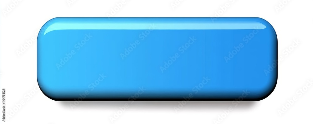 blue rectangular glossy button three-dimensional design empty badge modern element blue rectangular glossy button three-dimensional design empty badge modern element