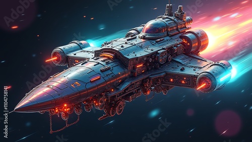 Wallpaper Mural spaceship and space Torontodigital.ca