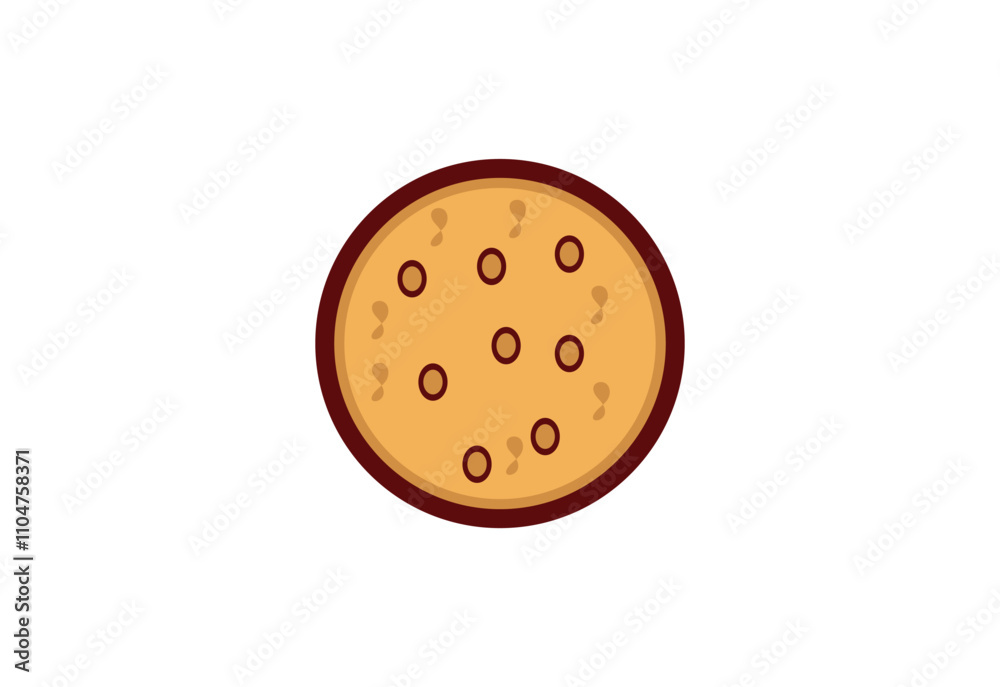 Biscuit, cracker, food logo design, Vector design Concept Biscuit, cracker, food logo design, Vector design Concept