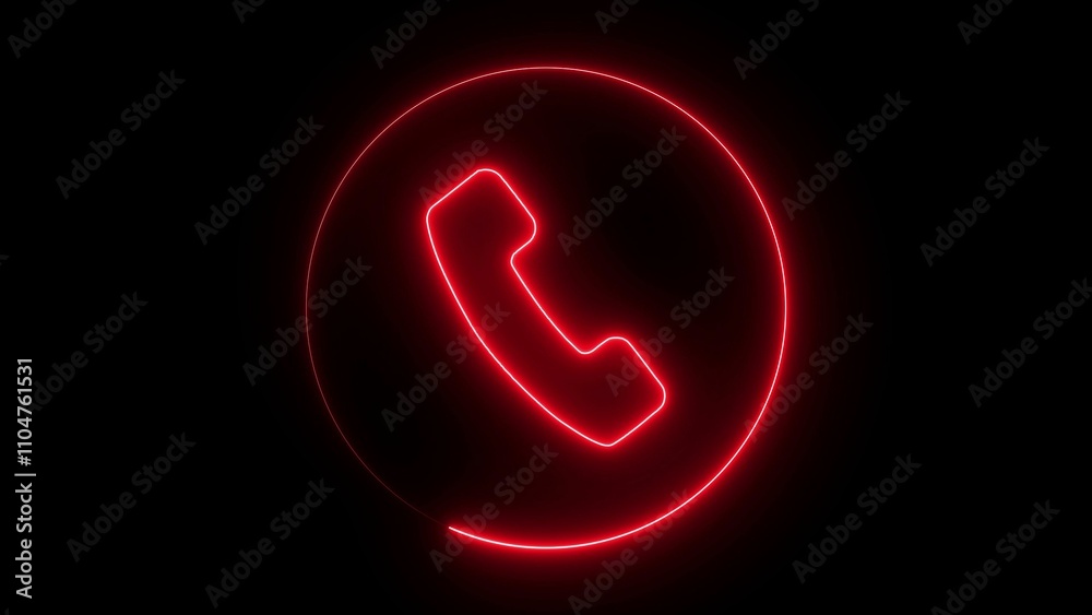 neon light icon isolated in black background. Vibrant colors, laser show. Telephone, communication. icon in flat style. Telephone symbol 3d rendering - illustration. neon light icon isolated in black background. Vibrant colors, laser show. Telephone, communication. icon in flat style. Telephone symbol 3d rendering - illustration.
