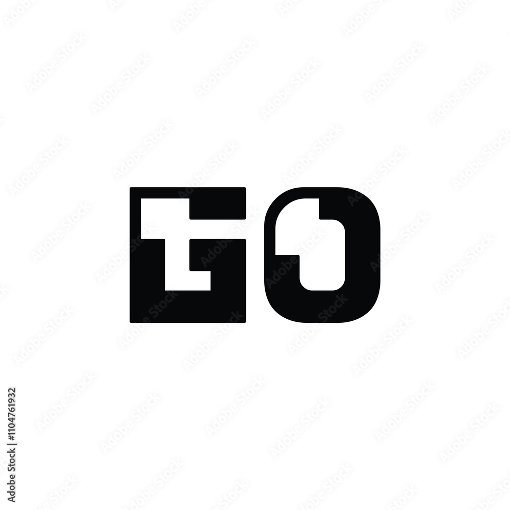 GO monogram logo design letter text name symbol monochrome logotype alphabet character simple logo GO monogram logo design letter text name symbol monochrome logotype alphabet character simple logo