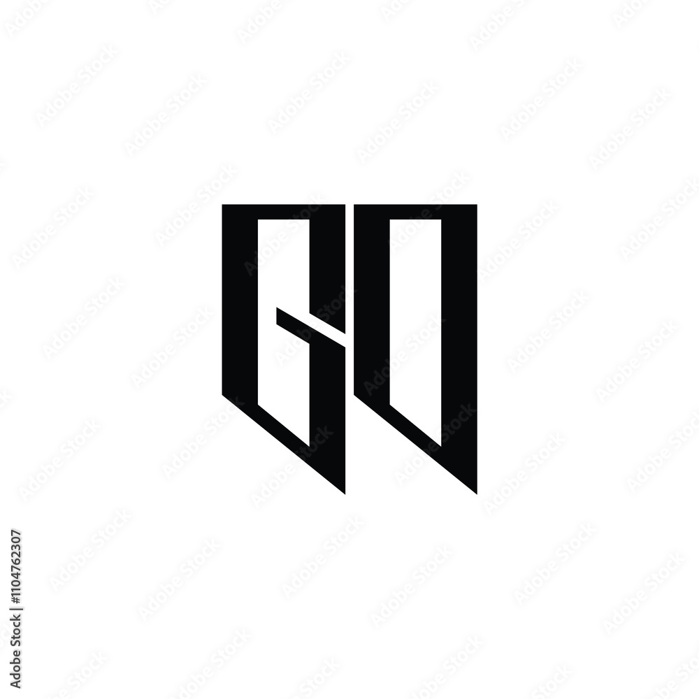 GO monogram logo design letter text name symbol monochrome logotype alphabet character simple logo GO monogram logo design letter text name symbol monochrome logotype alphabet character simple logo