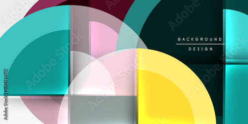 Target circle geometric abstract shapes. Vector Illustration For Wallpaper, Banner, Background, Card, Book Illustration, landing page