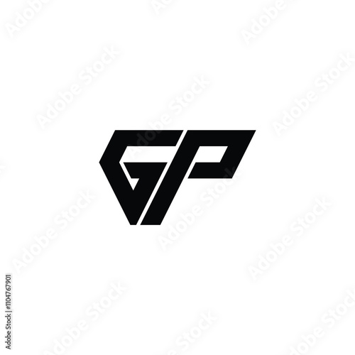 Free Download GP monogram logo design letter text name symbol monochrome logotype alphabet character simple logo - GFXLoad