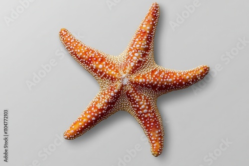 Obraz na płótnie Image of a starfish sticker on a plain background w salonie