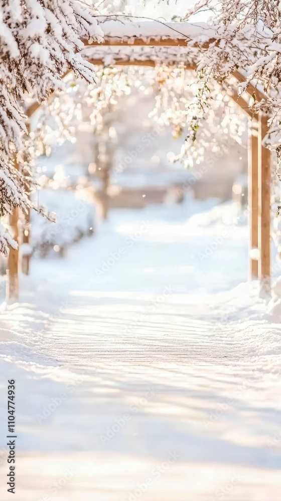 custom made wallpaper toronto digitalWinter Wonderland Path