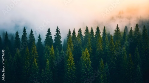 Misty Mountain Pine Forest