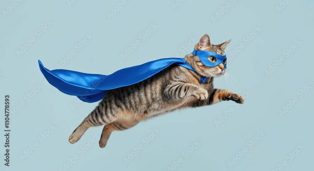 Obraz premium Super Cat in Flight