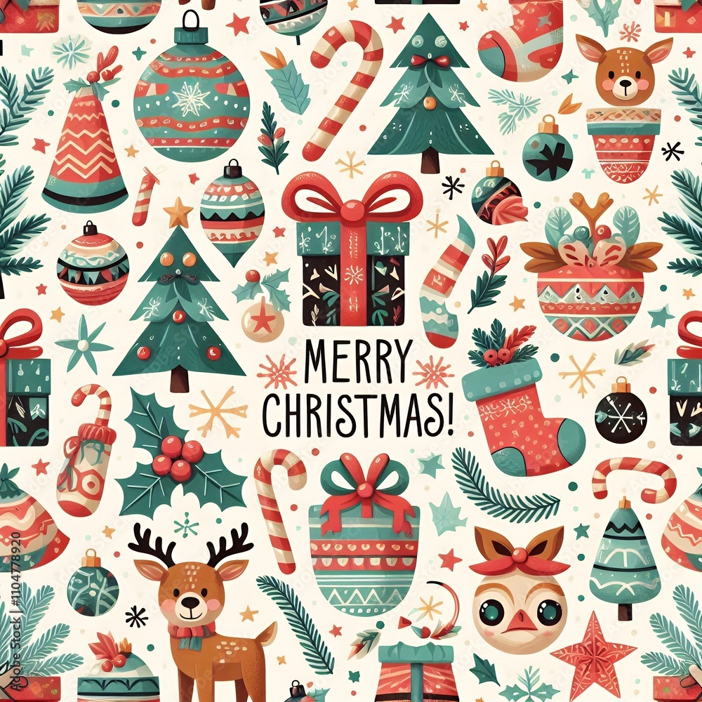 Christmas icons template design Christmas icons template design