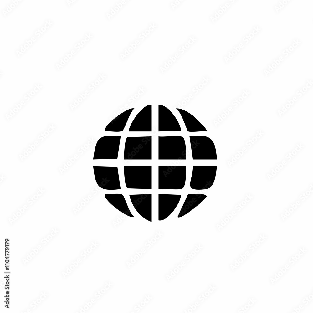 Globe Icon World, Earth, and International Symbol in Line Art Globe Icon World, Earth, and International Symbol in Line Art