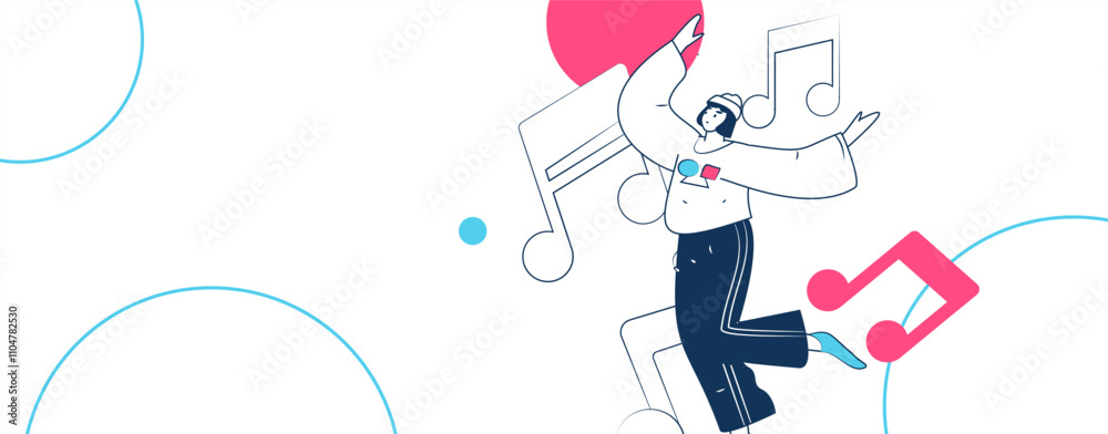 Music characters scene flat vector concept operation illustration
Music characters scene flat vector concept operation illustration