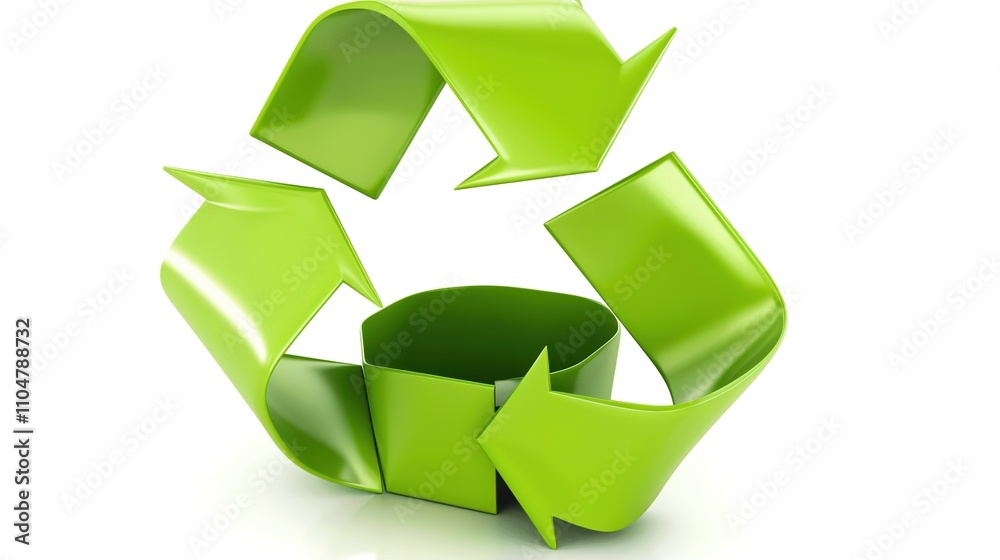Natural Green Recycling Symbol - A Symbolic and Eco - Friendly Visual Representation. The Green Recycling Symbol with Its Natural Elements and Design, Standing Out on Its Own, Creating a Conscious and Natural Green Recycling Symbol - A Symbolic and Eco - Friendly Visual Representation. The Green Recycling Symbol with Its Natural Elements and Design, Standing Out on Its Own, Creating a Conscious and