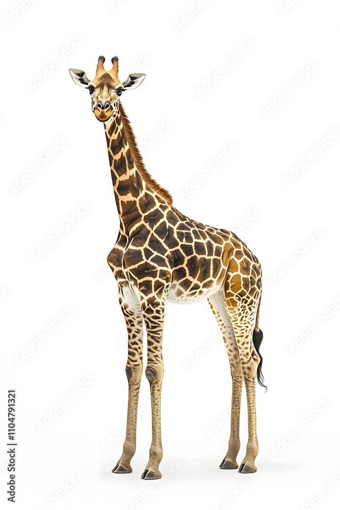 Obraz premium Cute baby giraffe