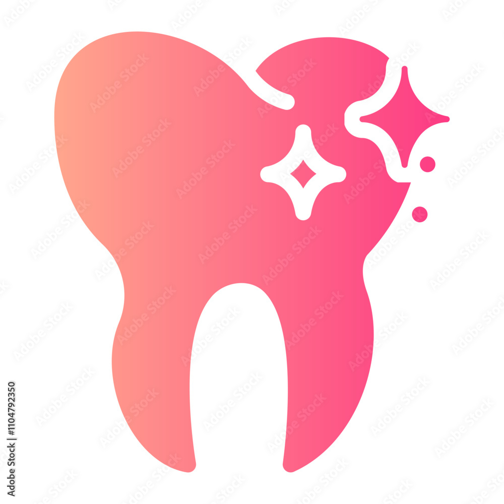 tooth whitening Gradient icon