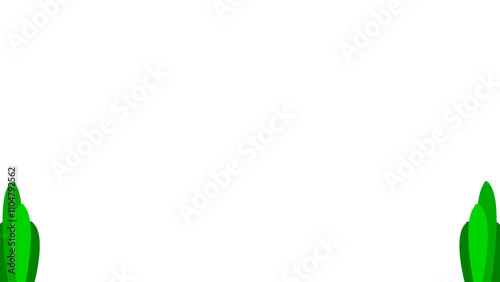 Background white with green leafes. Vector can be used for banners, posters, power points, templates, slides, etc.