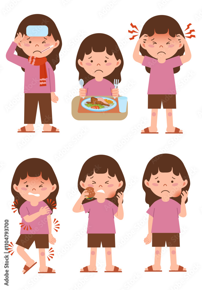 Symptoms of mumps and chicken pox in girl Symptoms of mumps and chicken pox in girl