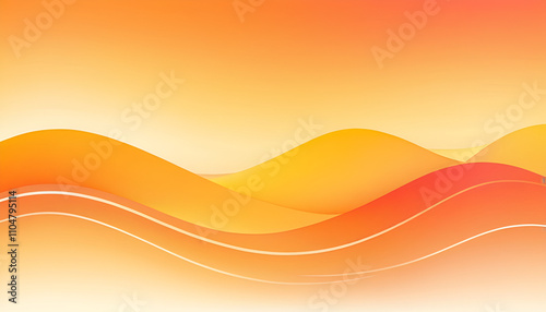 abstract orange wave background