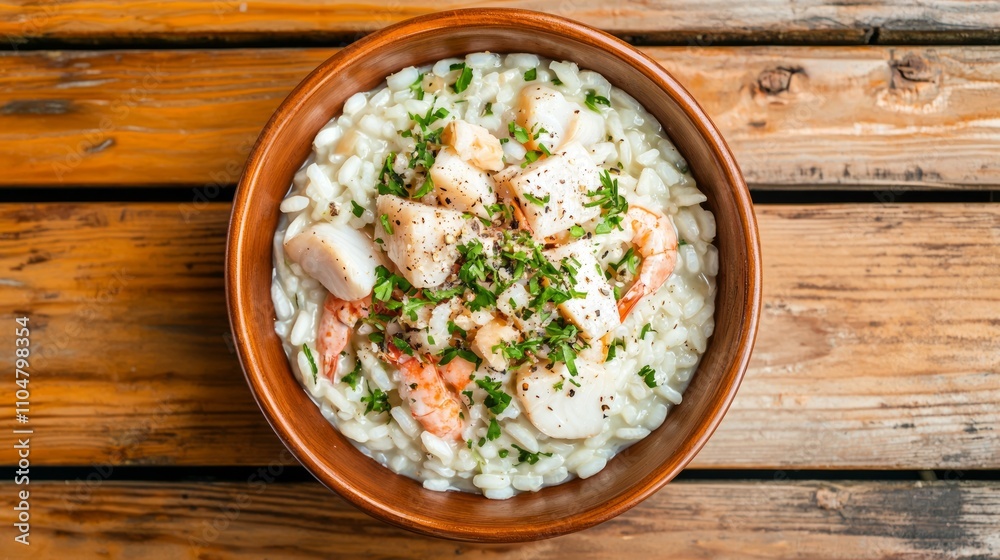 Captivating Textured Seafood Risotto: A Gourmet Culinary Creation Captivating Textured Seafood Risotto: A Gourmet Culinary Creation