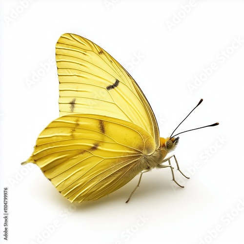 lovely buttterfly on white isolate background