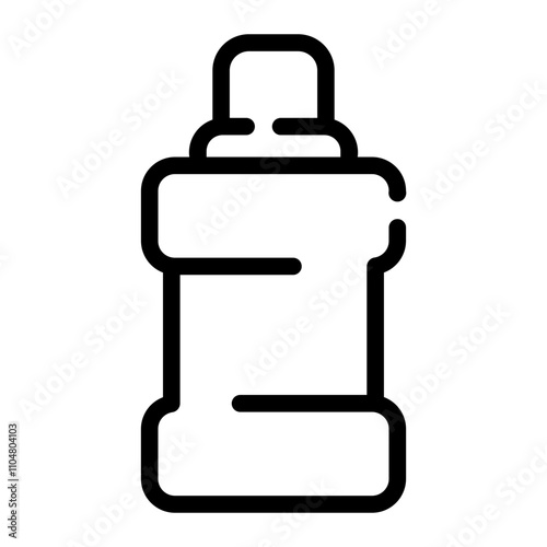 mouthwash Line Icon