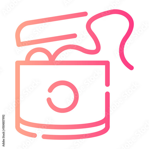 dental forceps Line Gradient Icon