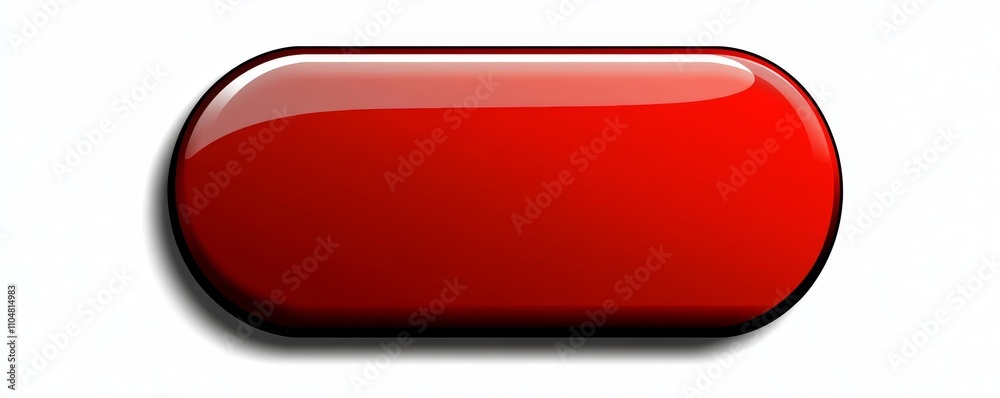 simple red rounded button graphic design 3D push element simple red rounded button graphic design 3D push element