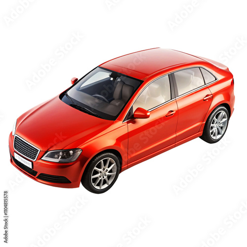 red sports car Transparent background