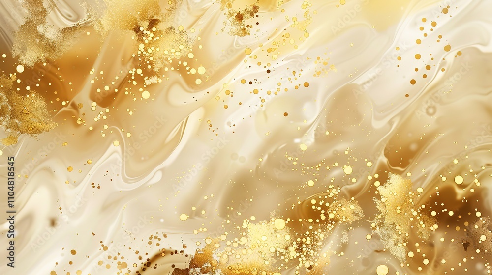 Gold Splattered Oil on the Background - A Glittering and Dynamic Liquid Display. The Shimmering Gold Splattered Oil on the Background, with Its Rich Color and Erratic Patterns, Creating a Captivating Gold Splattered Oil on the Background - A Glittering and Dynamic Liquid Display. The Shimmering Gold Splattered Oil on the Background, with Its Rich Color and Erratic Patterns, Creating a Captivating