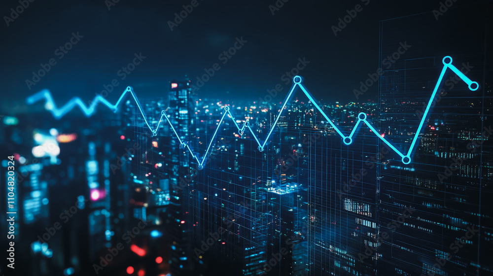 Smart digital city with connection cyber security network reciprocity over the twilight cityscape.future wireless digital city and social media networking systems that connects people within the city