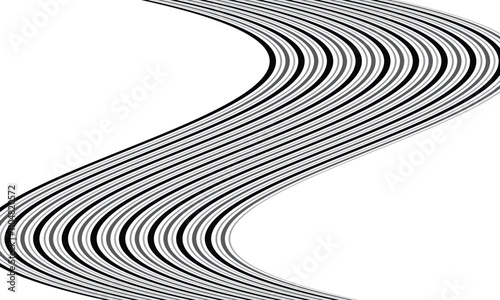 abstract monochrome geometric black grey flag line pattern can be used background.