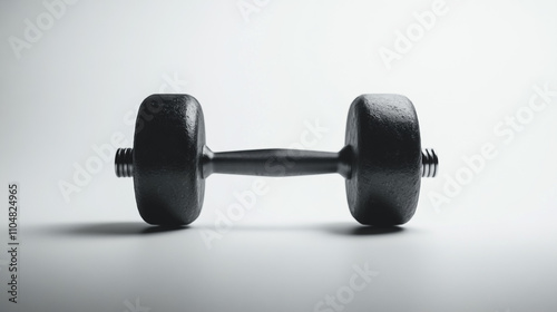 dumbbell on white background