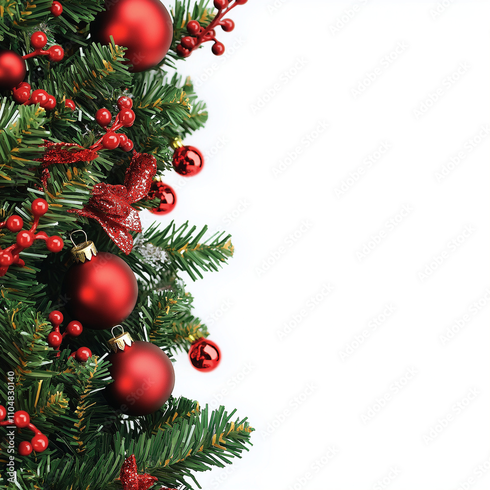 christmas tree with red balls