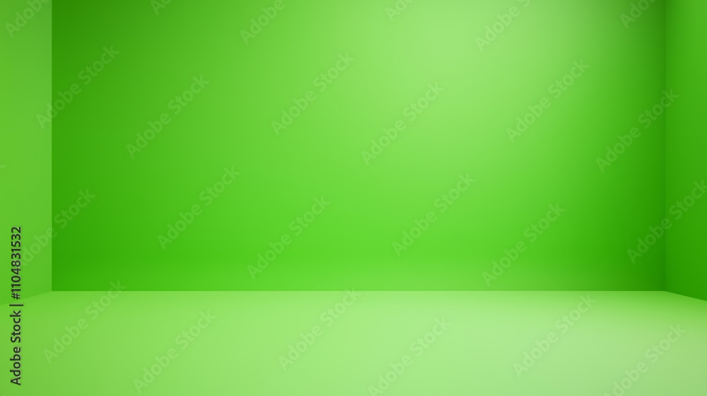A clean, minimalist scene featuring a green room with soft sunlight streaming in. A clean, minimalist scene featuring a green room with soft sunlight streaming in.