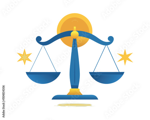 libra isolated on white background vector
