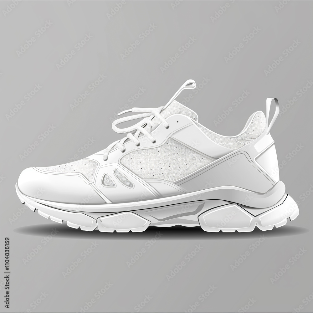 Elegant futuristic sneakers floating in the air. Sneaker and shoes concept with future and modern design. Elegant futuristic sneakers floating in the air. Sneaker and shoes concept with future and modern design.