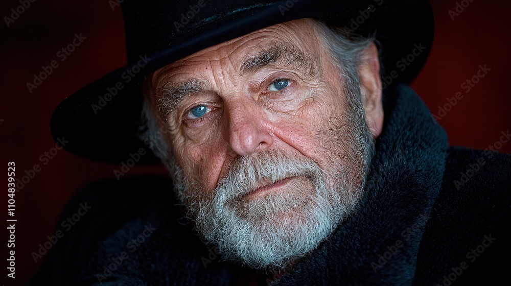 Elderly Man Portrait Experienced Worker Retirement Determination Goals Elderly Man Portrait Experienced Worker Retirement Determination Goals