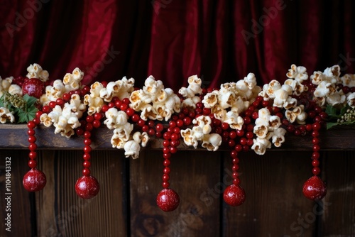 Bright and Festive Christmas Garland: Popcorn, Cranberries, and Creative Seasonal Designs photo