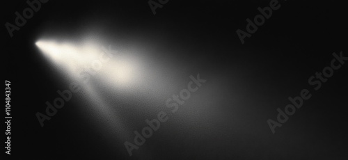 Glowing Light Contrast Abstract Black Background Minimal Design