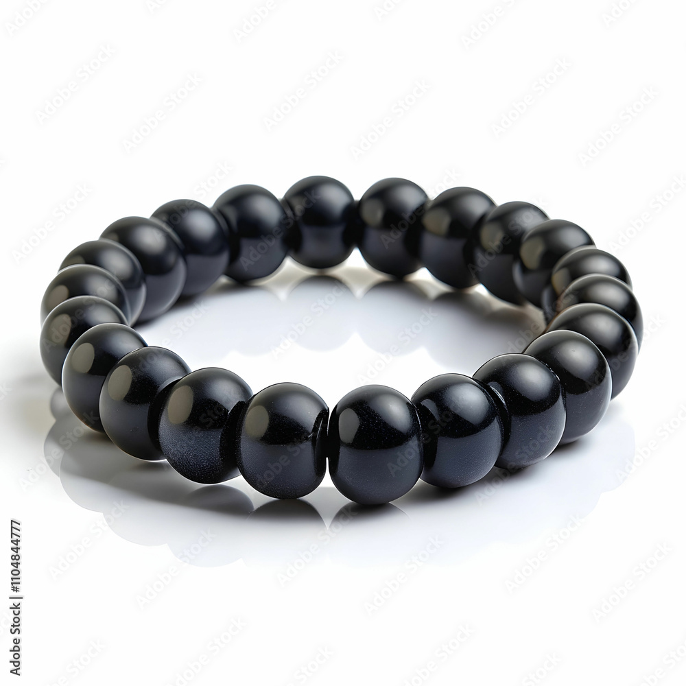 Obraz premium black bracelet on transparent background