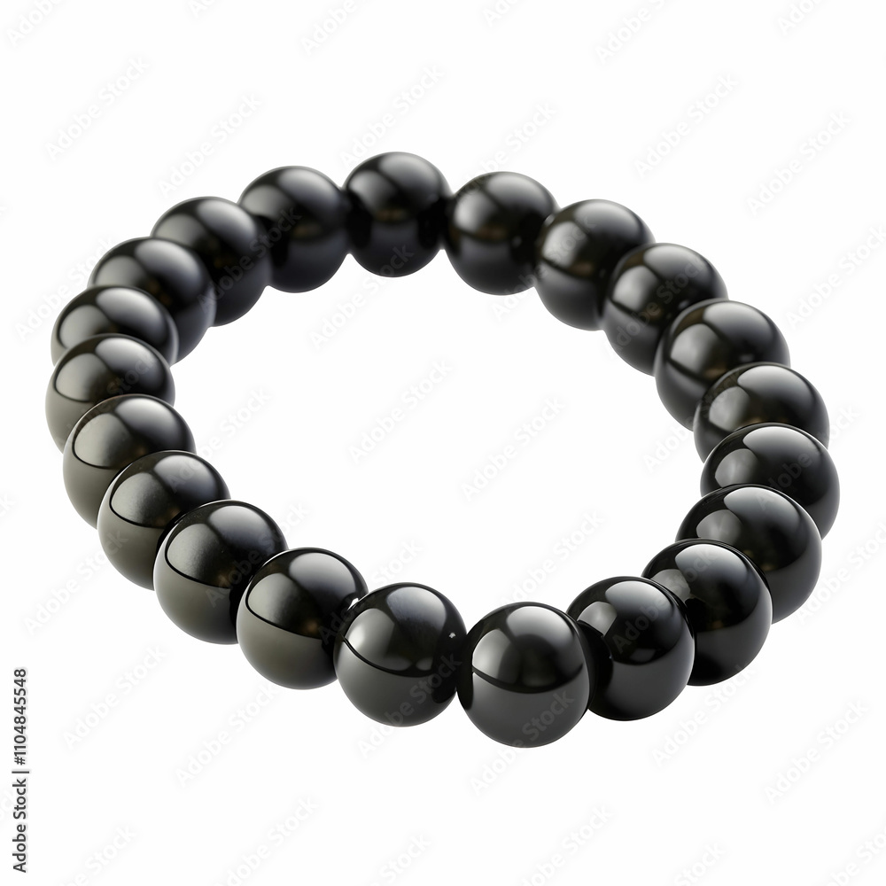Obraz premium black bracelet on transparent background