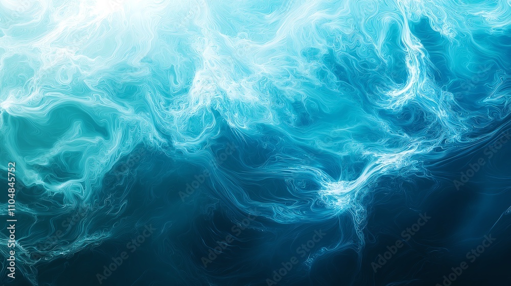 Abstract blue water waves on a tranquil surface, soft light and airy feel. Abstract blue water waves on a tranquil surface, soft light and airy feel.