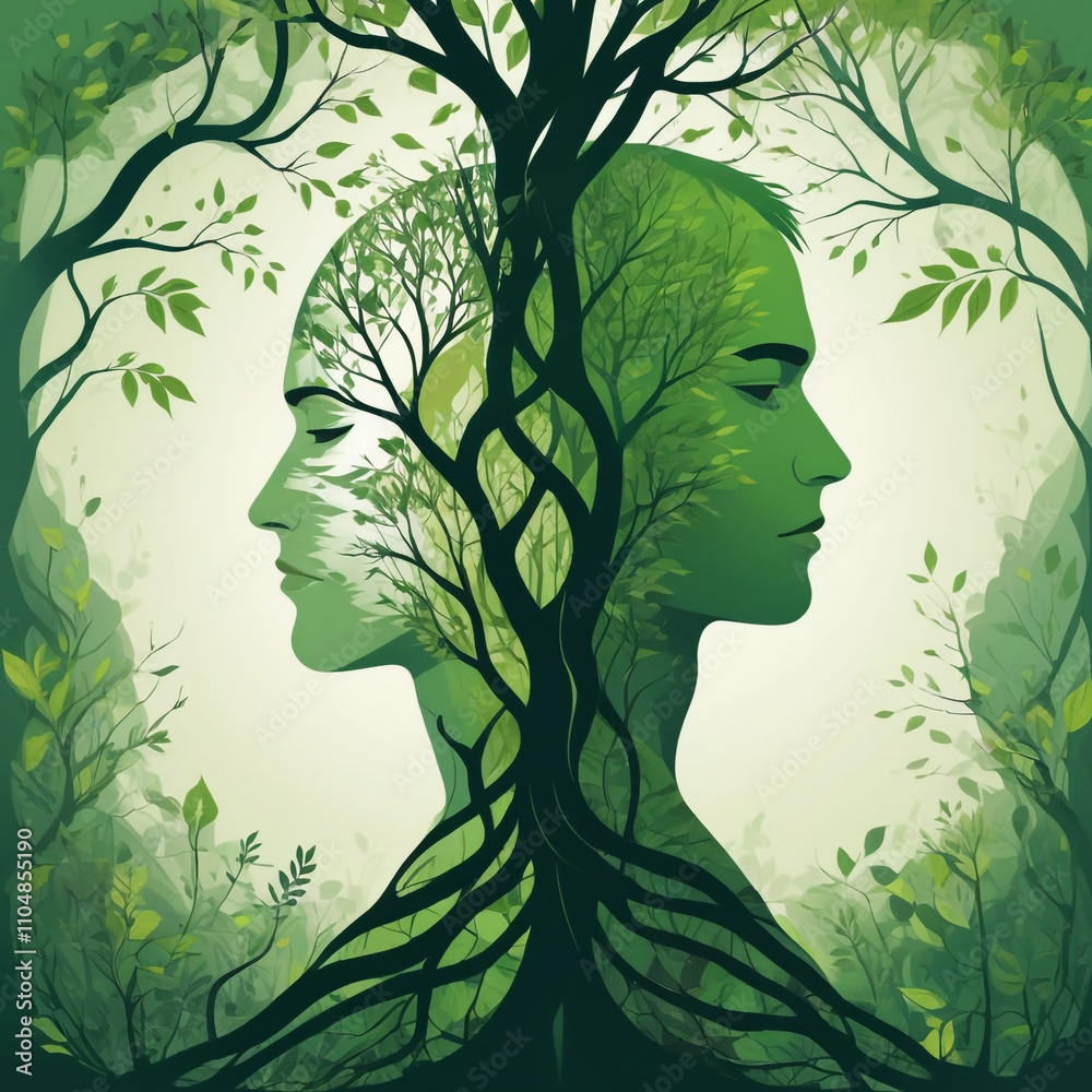 The Dance of Nature: A harmonious yet contrasting vision of life's extremes. The Dance of Nature: A harmonious yet contrasting vision of life's extremes.