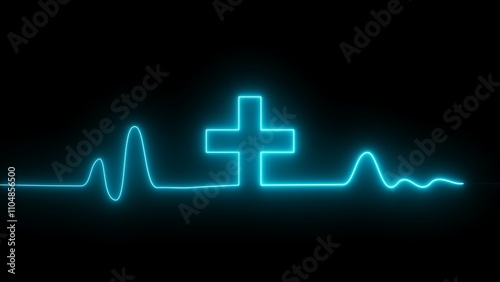 Medical heath care symbol illustration.  First aid medical icon.