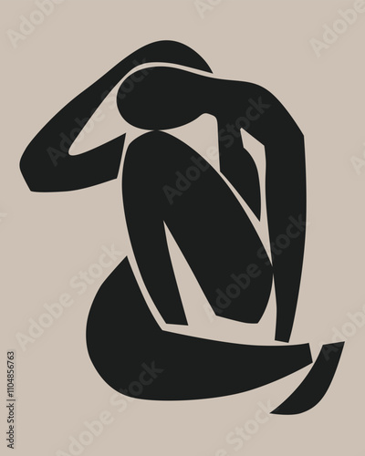 contemporary human silhouette inspired by gladiator movies
