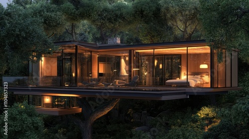 Luxury Treetop Haven: A Modern Architectural Marvel